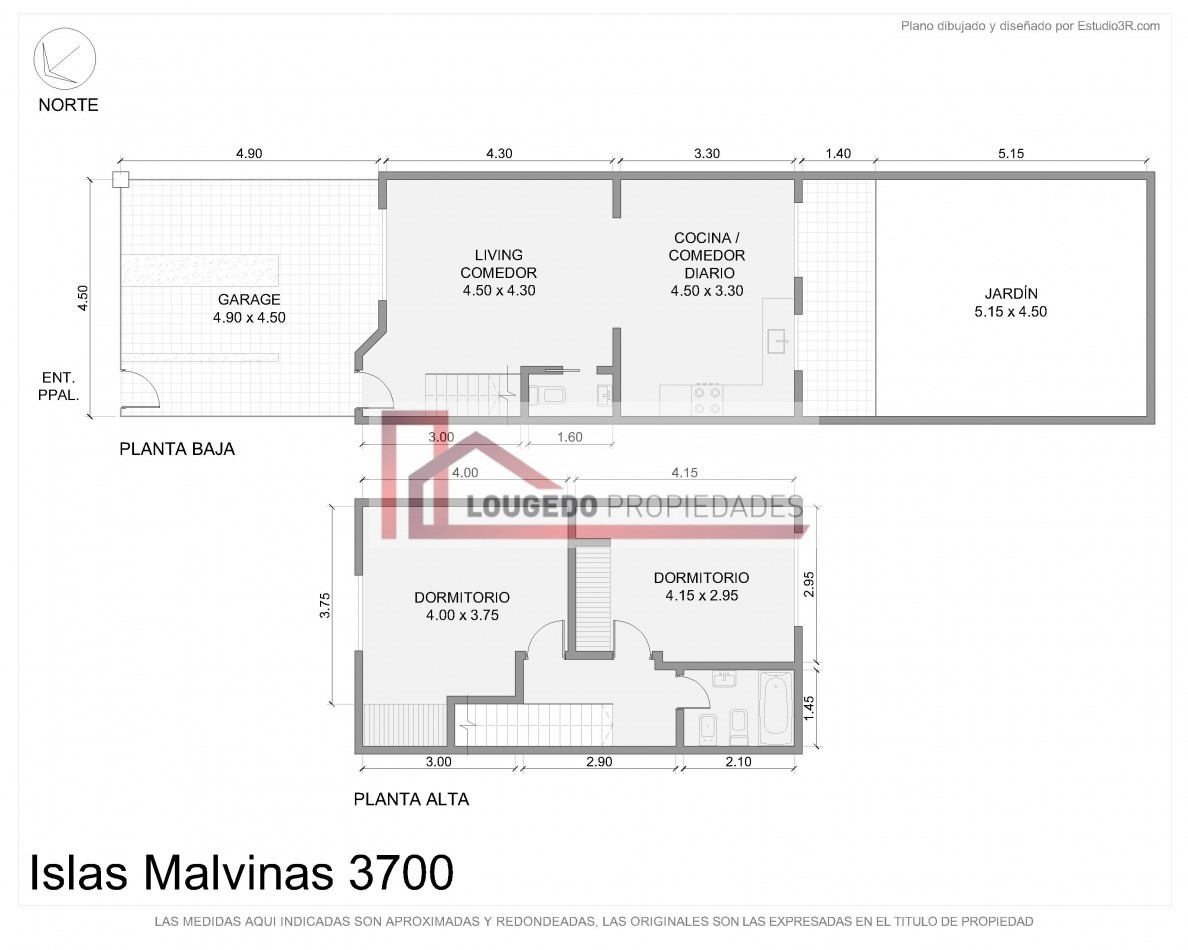 DUPLEX 3 AMBIENTES - CON COCHERA Y JARDIN  - CARAPACHAY